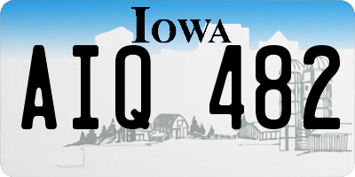 IA license plate AIQ482