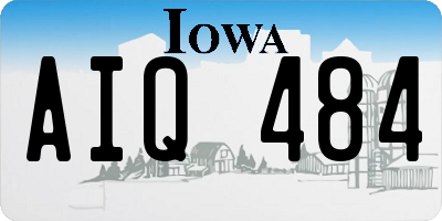 IA license plate AIQ484