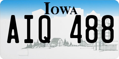 IA license plate AIQ488