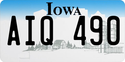 IA license plate AIQ490