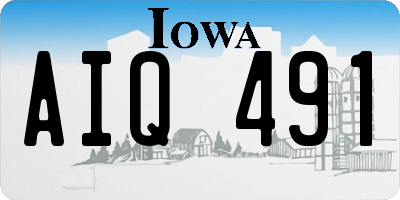 IA license plate AIQ491