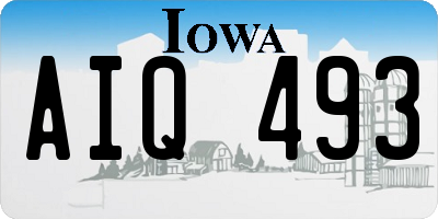 IA license plate AIQ493