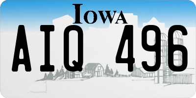 IA license plate AIQ496