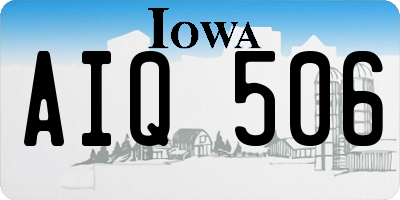 IA license plate AIQ506