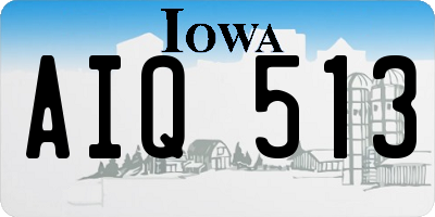 IA license plate AIQ513