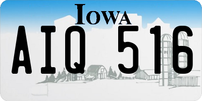 IA license plate AIQ516