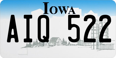 IA license plate AIQ522
