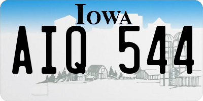 IA license plate AIQ544