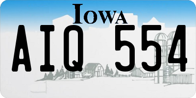 IA license plate AIQ554