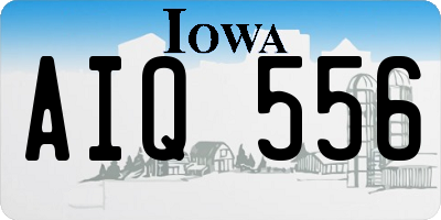 IA license plate AIQ556