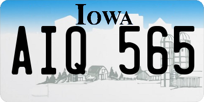 IA license plate AIQ565