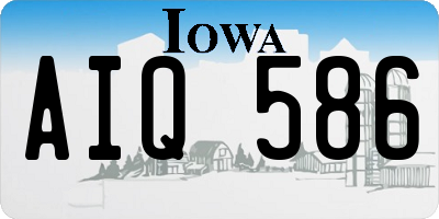 IA license plate AIQ586