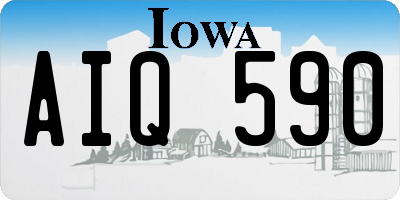 IA license plate AIQ590
