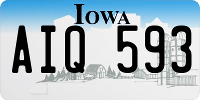 IA license plate AIQ593