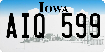 IA license plate AIQ599