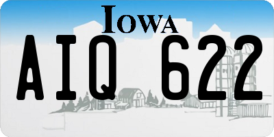 IA license plate AIQ622