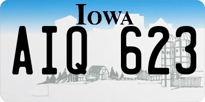 IA license plate AIQ623