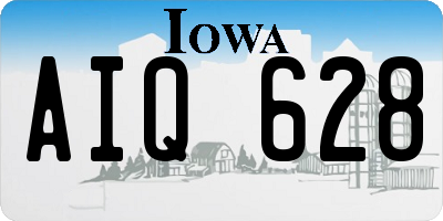 IA license plate AIQ628
