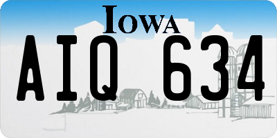 IA license plate AIQ634