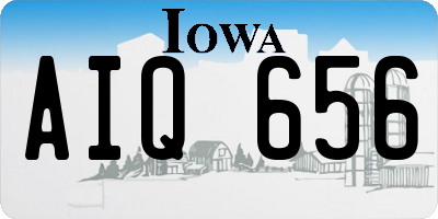 IA license plate AIQ656