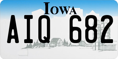 IA license plate AIQ682