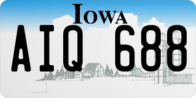 IA license plate AIQ688