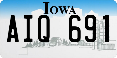 IA license plate AIQ691