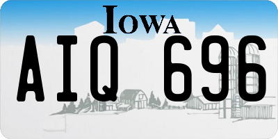 IA license plate AIQ696