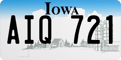 IA license plate AIQ721
