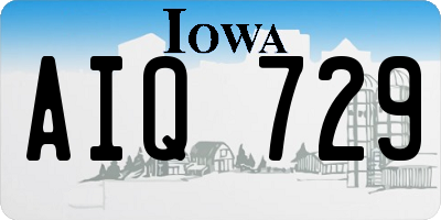 IA license plate AIQ729