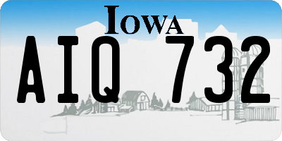 IA license plate AIQ732
