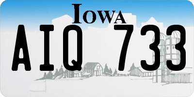 IA license plate AIQ733
