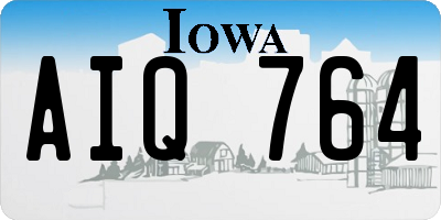 IA license plate AIQ764