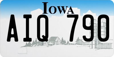 IA license plate AIQ790