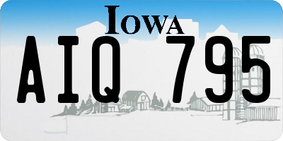 IA license plate AIQ795