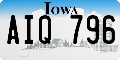 IA license plate AIQ796