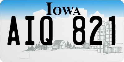 IA license plate AIQ821