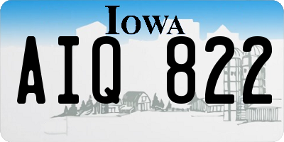 IA license plate AIQ822