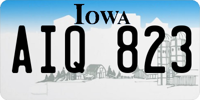 IA license plate AIQ823