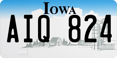 IA license plate AIQ824