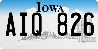 IA license plate AIQ826