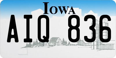 IA license plate AIQ836