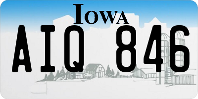 IA license plate AIQ846