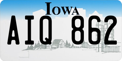 IA license plate AIQ862