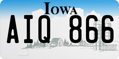 IA license plate AIQ866