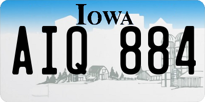 IA license plate AIQ884