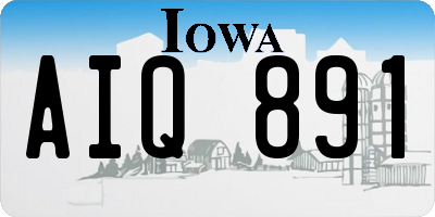 IA license plate AIQ891