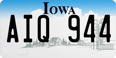 IA license plate AIQ944