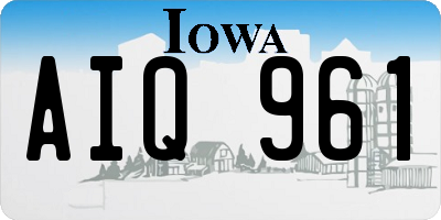 IA license plate AIQ961