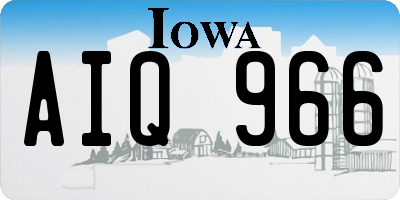 IA license plate AIQ966